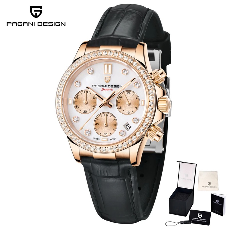 Luxury Watch Usa - PAGANI DESIGN Luxury Diamond Encrusted Women's