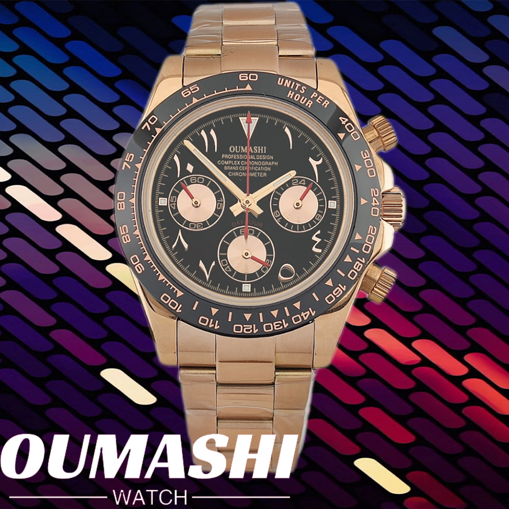 Chronograph Flyback Watch - Luxury WATCH 39.3MM Casual Vk63 Quartz