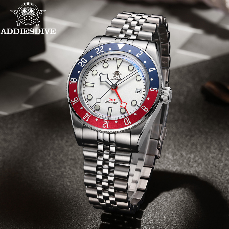 Luxury Watch Longines - ADDIESDIVE Hot Sale GMT Movement Quartz