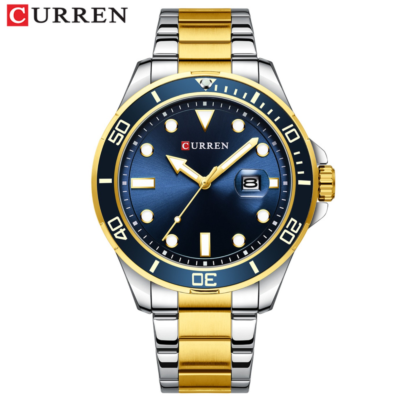CURREN New Green Water Ghost S - Luxury Watch Men 评论和价格