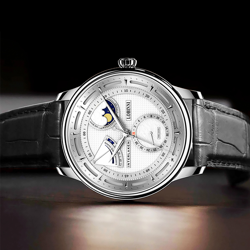 Lobinni Moon Phase Seagull Wat - Minute Repeater Watch 评论和价格