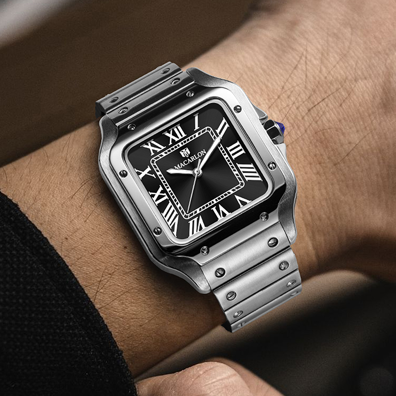 MACARLON Square Men's Automati - Luxury Watch In China 评论和价格