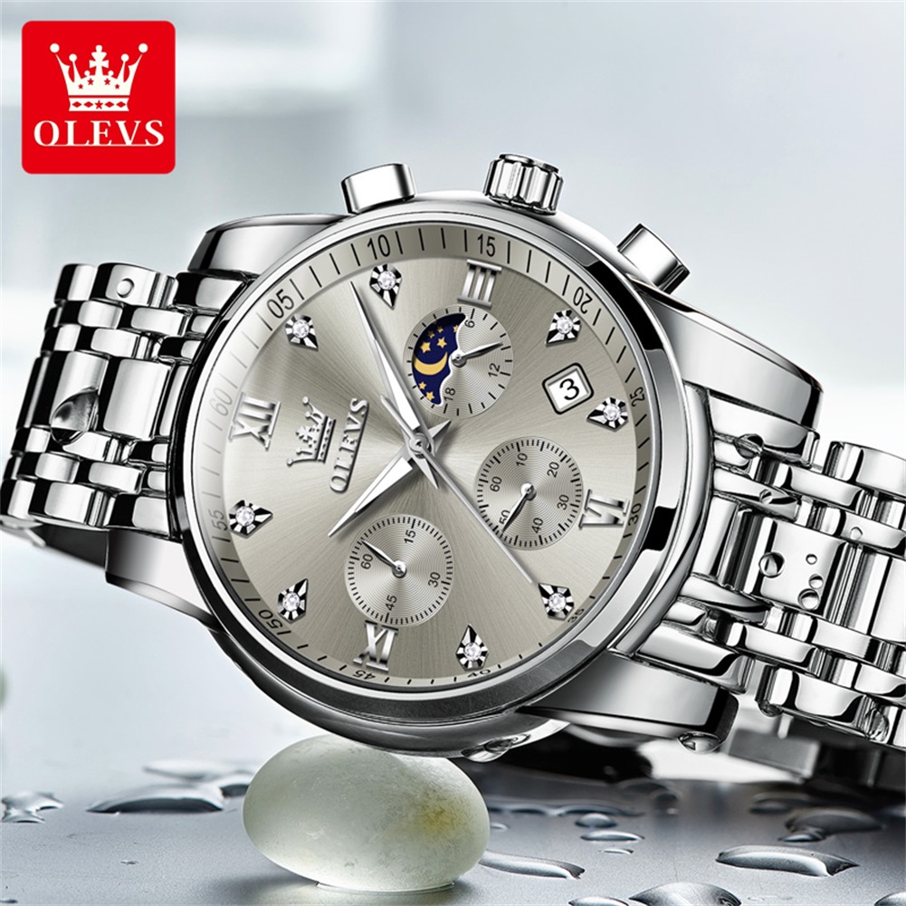 OLEVS 2858 Quartz Watch for Me - Luxury Watch Men 评论和价格
