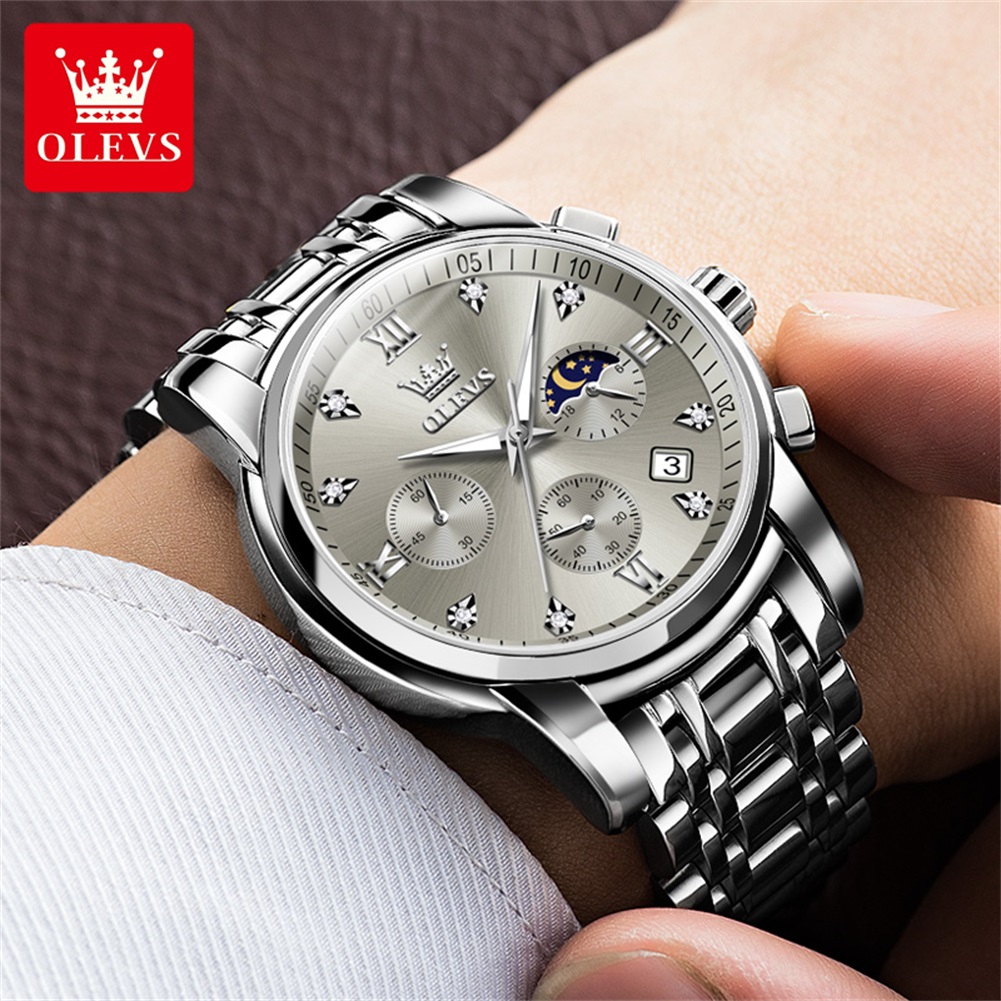 OLEVS 2858 Quartz Watch for Me - Luxury Watch Men 评论和价格