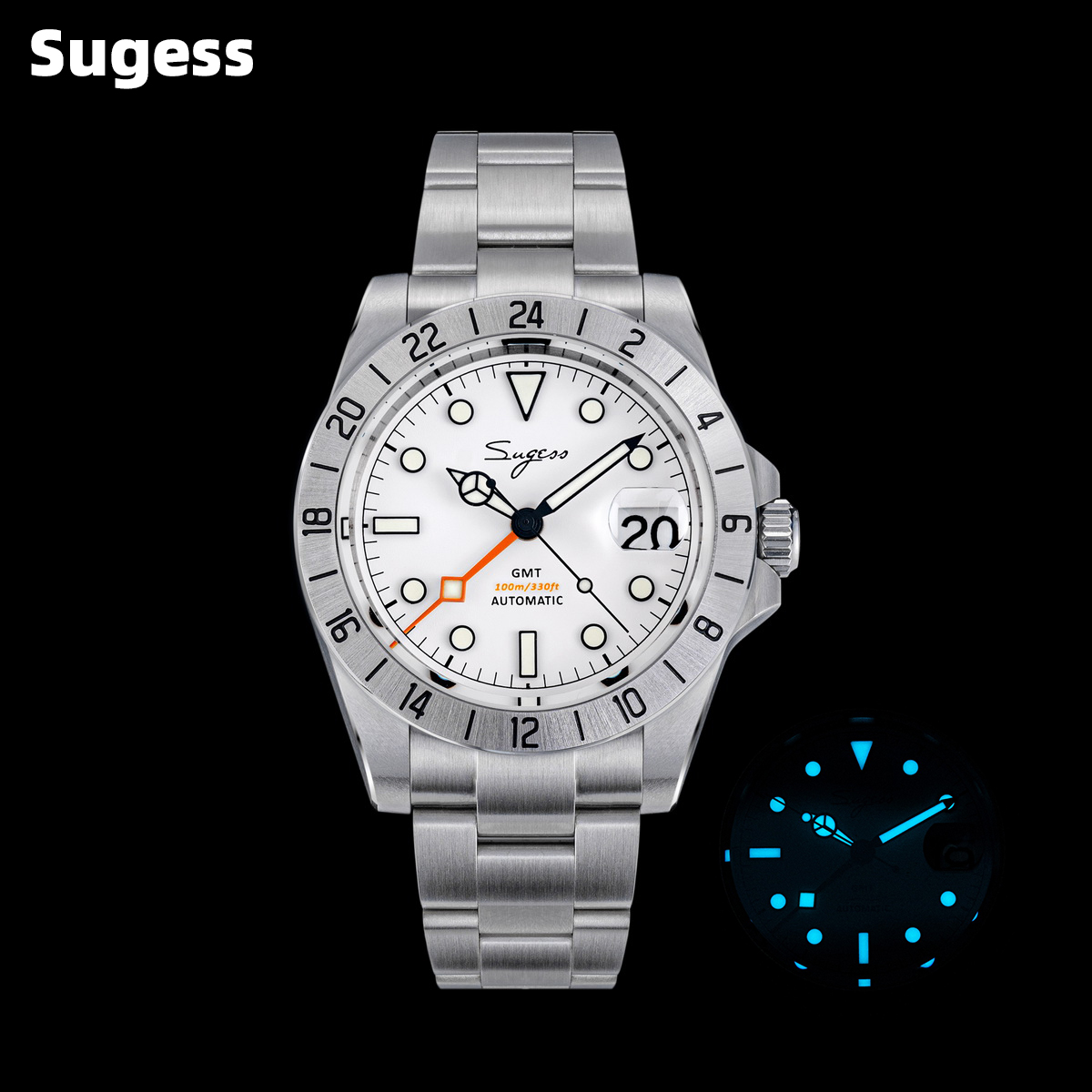 Sugess Men Watch GMT Automatic - Minute Repeater Watch 评论和价格