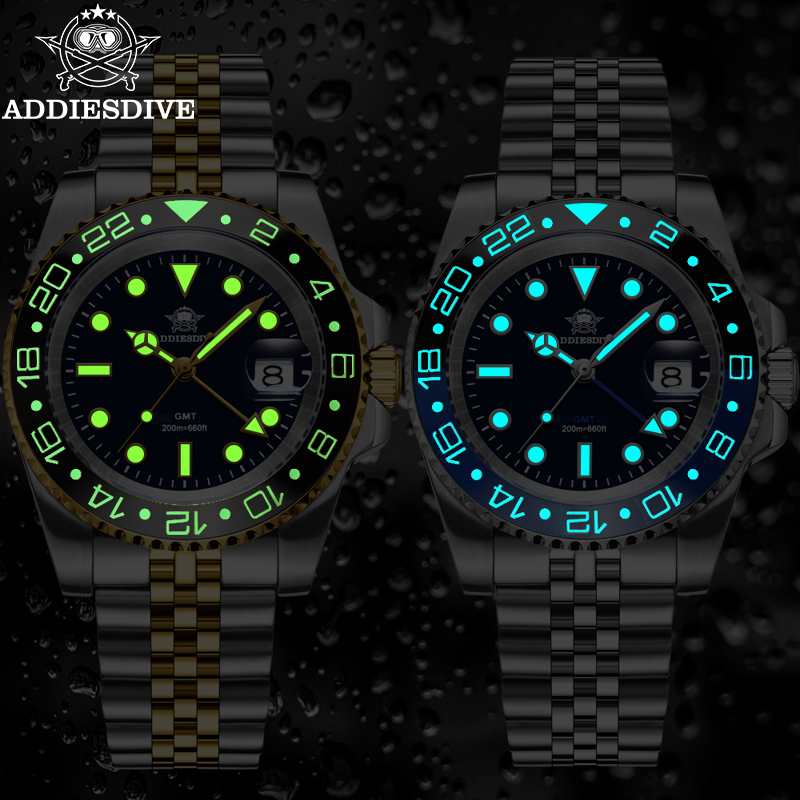ADDIESDIVE AD2050 Men GMT Watc - Luxury Watch Longines 评论和价格