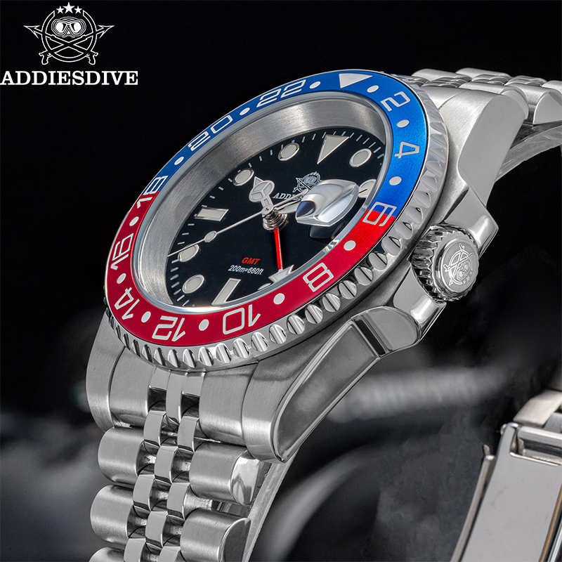 ADDIESDIVE AD2050 Men GMT Watc - Luxury Watch Longines 评论和价格