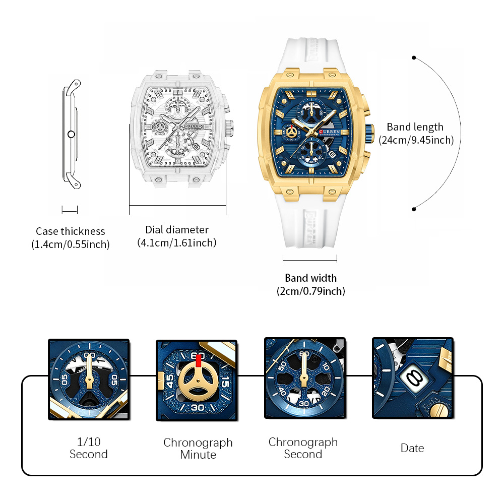CURREN Luxury Vintage Watch fo - Luxury Watch Business 评论和价格