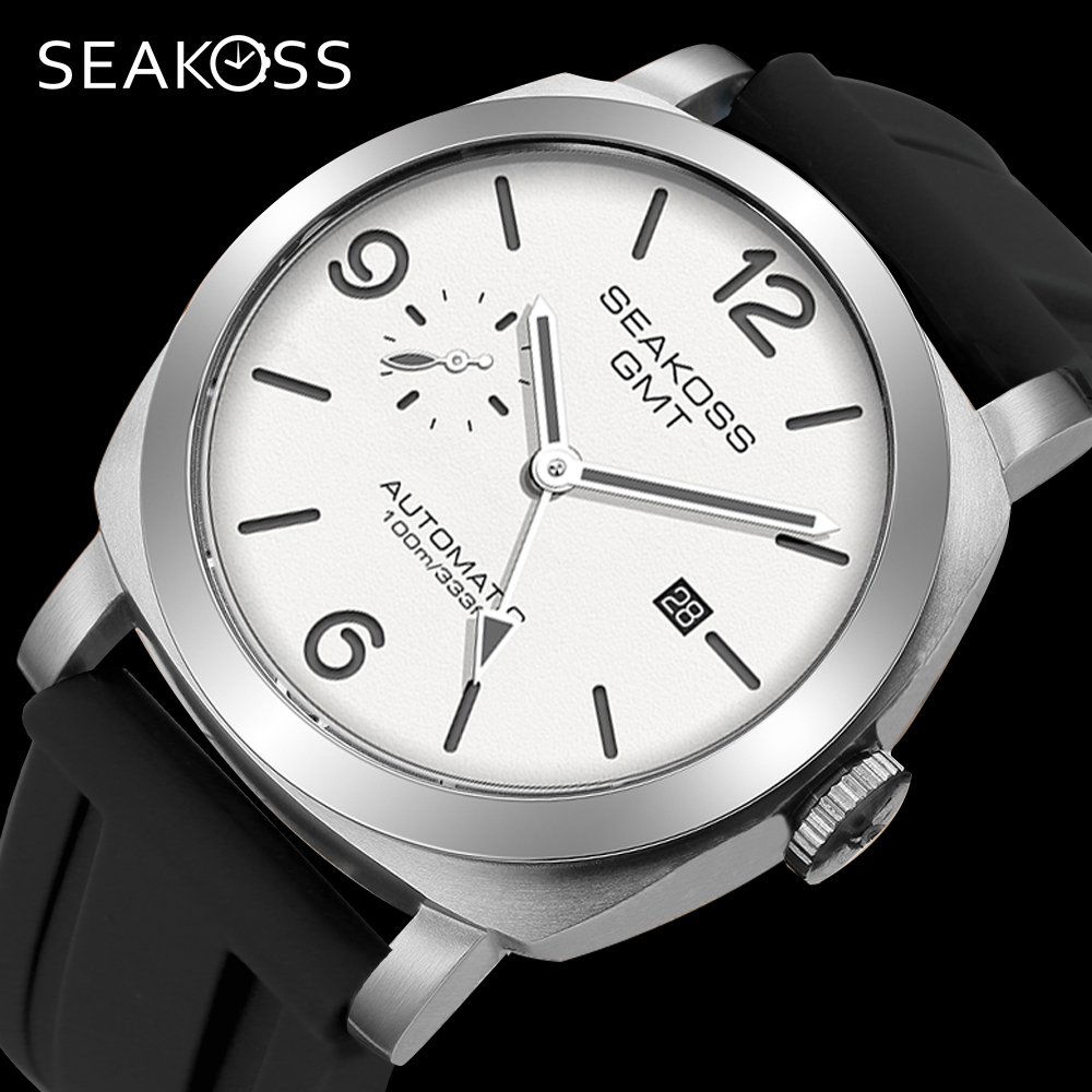 SEAKOSS 10Bar GMT Diving Autom - Chronograph Flyback Watch 评论和价格