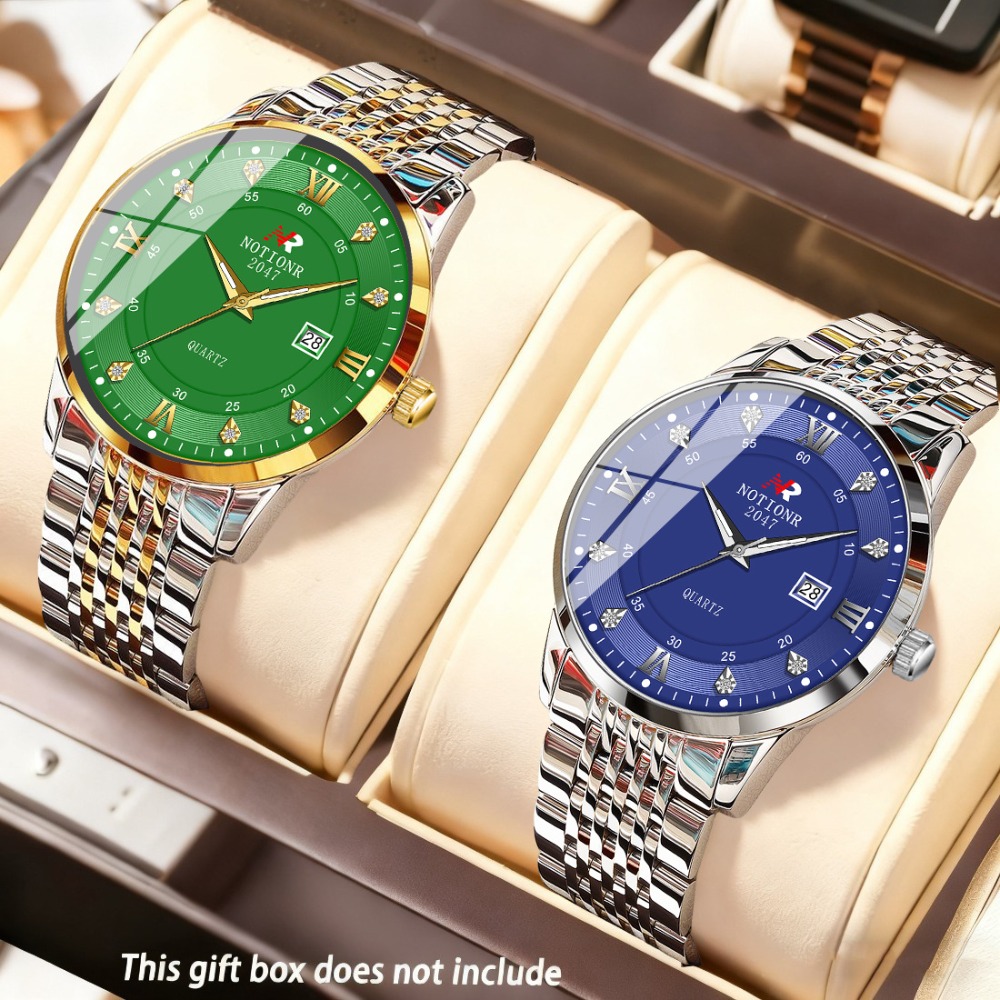 2pcs Classic Men's Quartz Watc - Luxury Watch Business 评论和价格