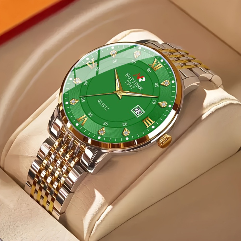2pcs Classic Men's Quartz Watc - Luxury Watch Business 评论和价格