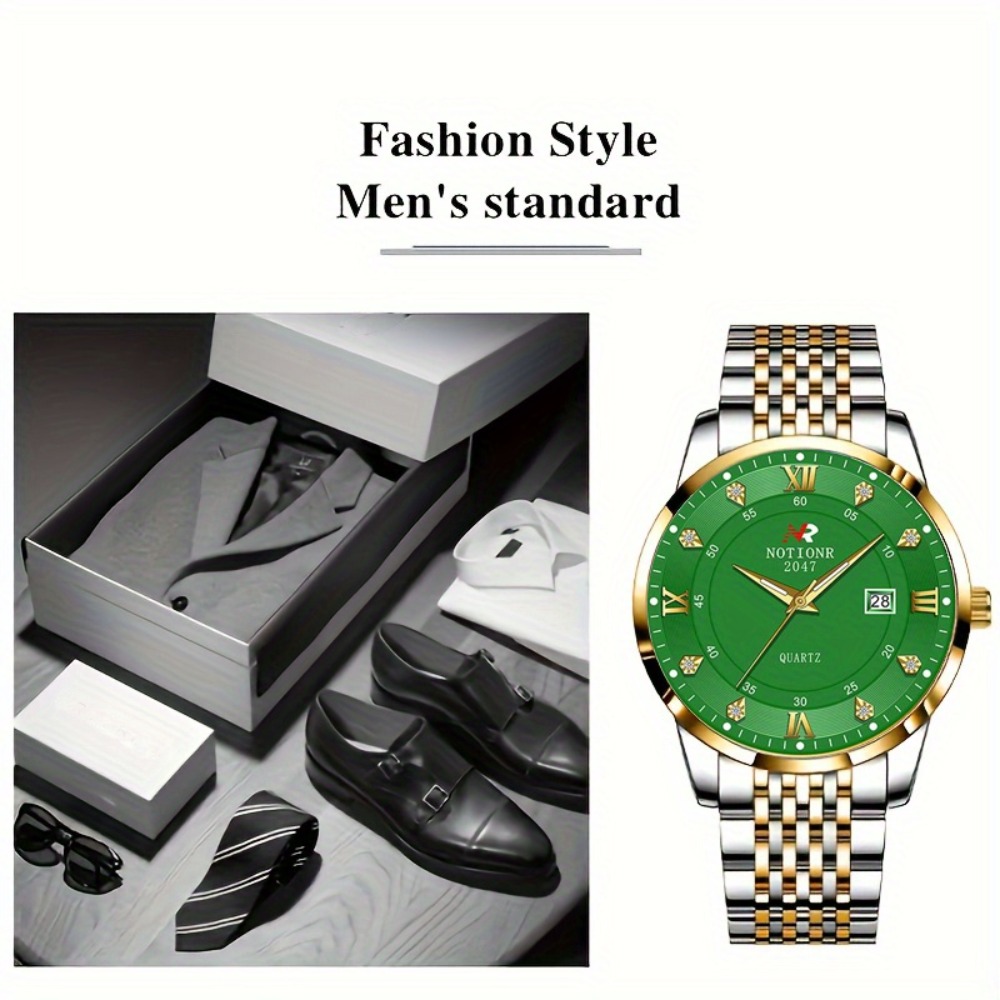 2pcs Classic Men's Quartz Watc - Luxury Watch Business 评论和价格