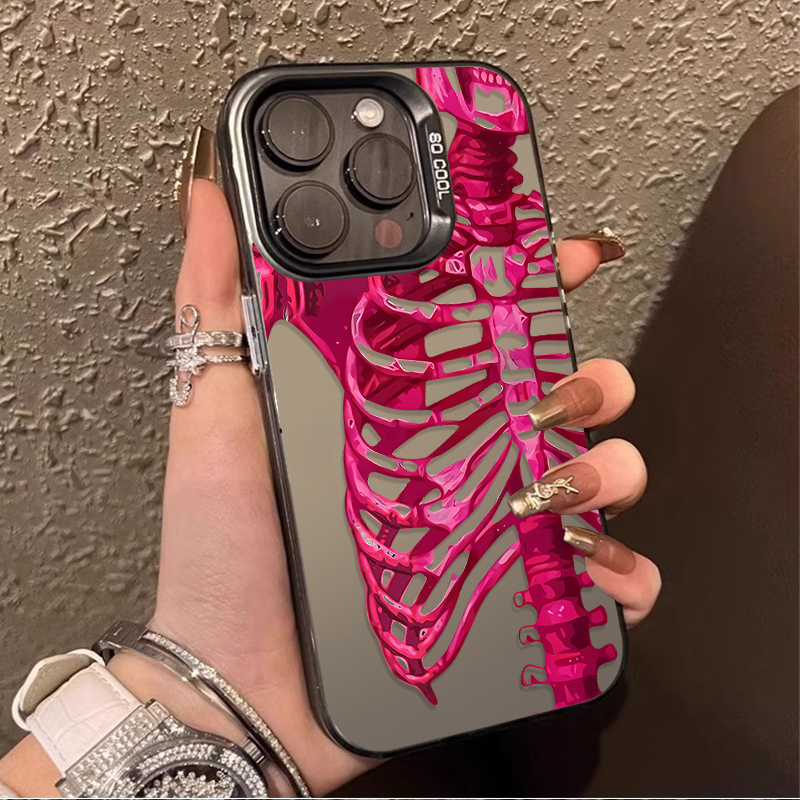 Luxury Pink Green Skull Phone  - Luxury Watch Case 评论和价格