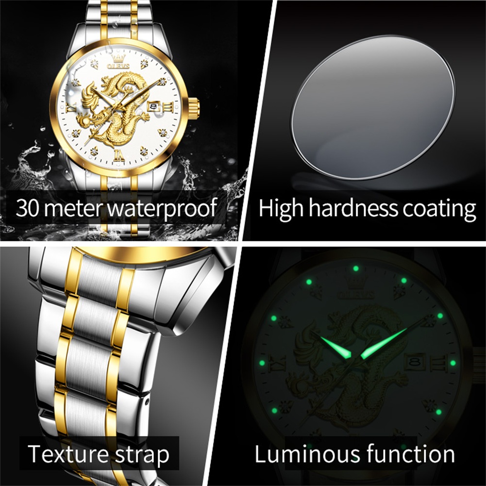 OLEVS Fashion China Loong Drag - Luxury Watch In China 评论和价格