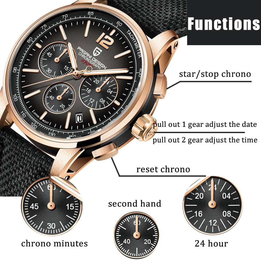 PAGANI DESIGN New Mens Watch 4 - Luxury Watch Men 评论和价格