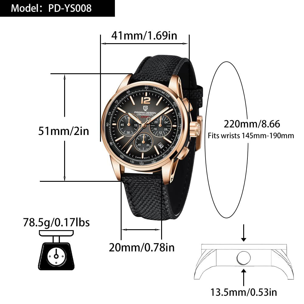 PAGANI DESIGN New Mens Watch 4 - Luxury Watch Men 评论和价格