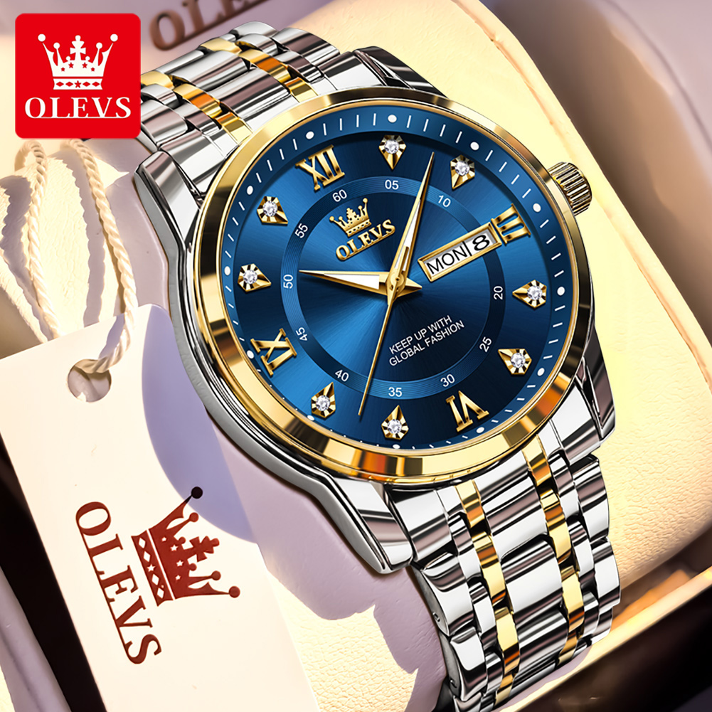 OLEVS Brand Fashion men's watc - Luxury Watch Men 评论和价格