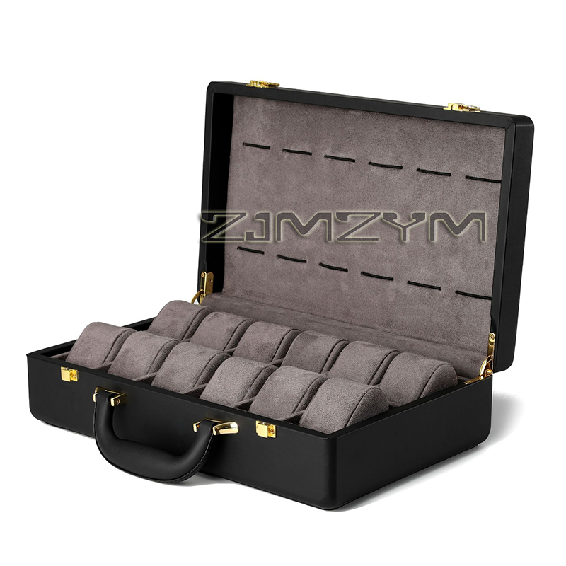 12 Slots Watch Box Mens Watche - Luxury Watch Case 评论和价格