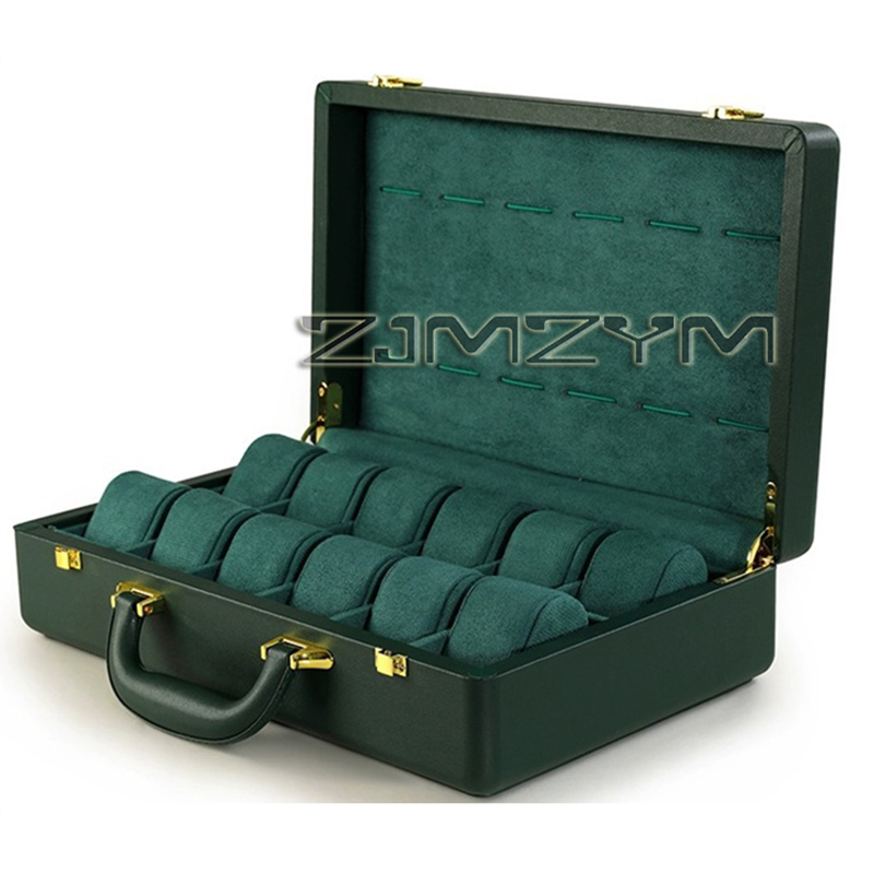 12 Slots Watch Box Mens Watche - Luxury Watch Case 评论和价格