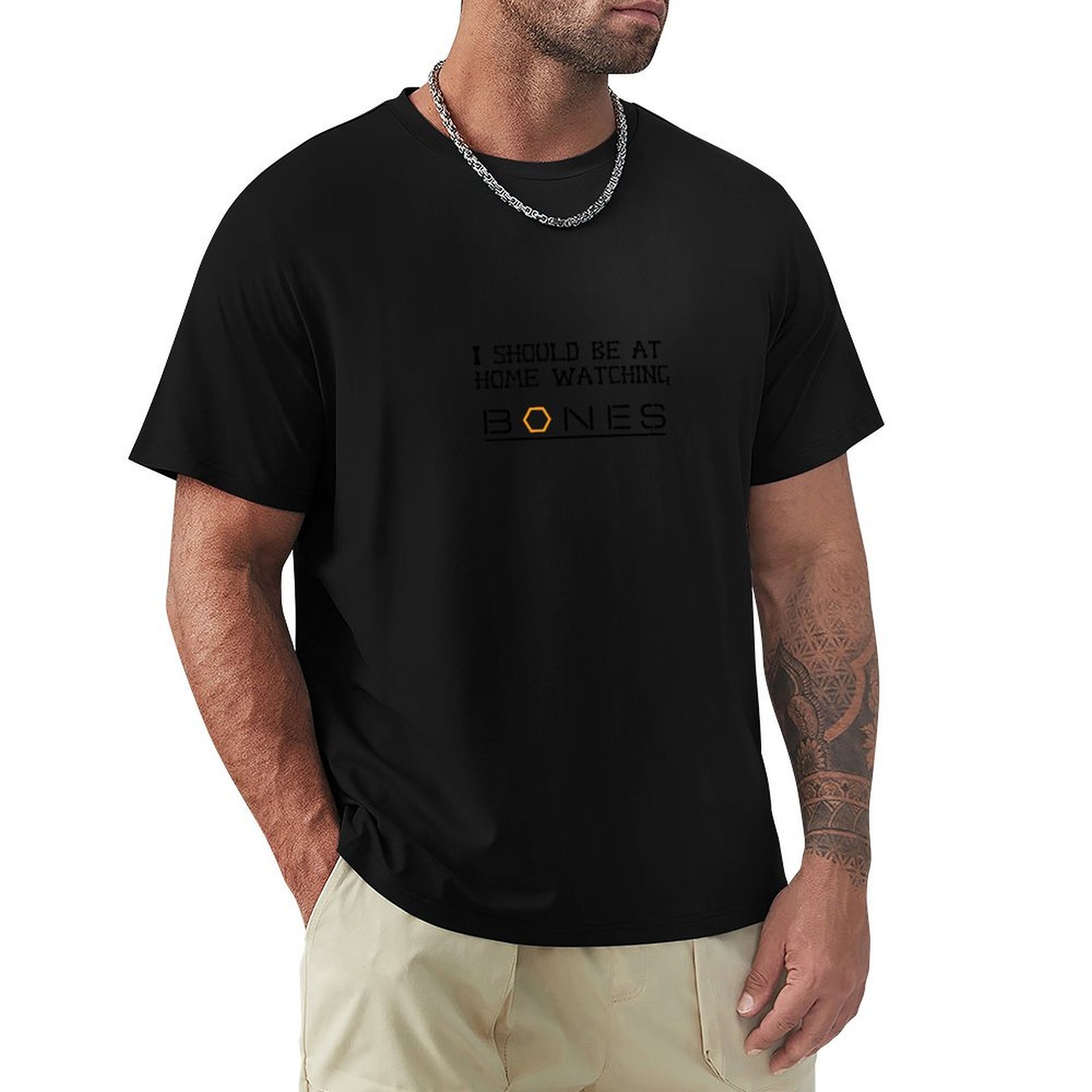 Watching Bones T-Shirt man t s - Luxury Watch In China 评论和价格